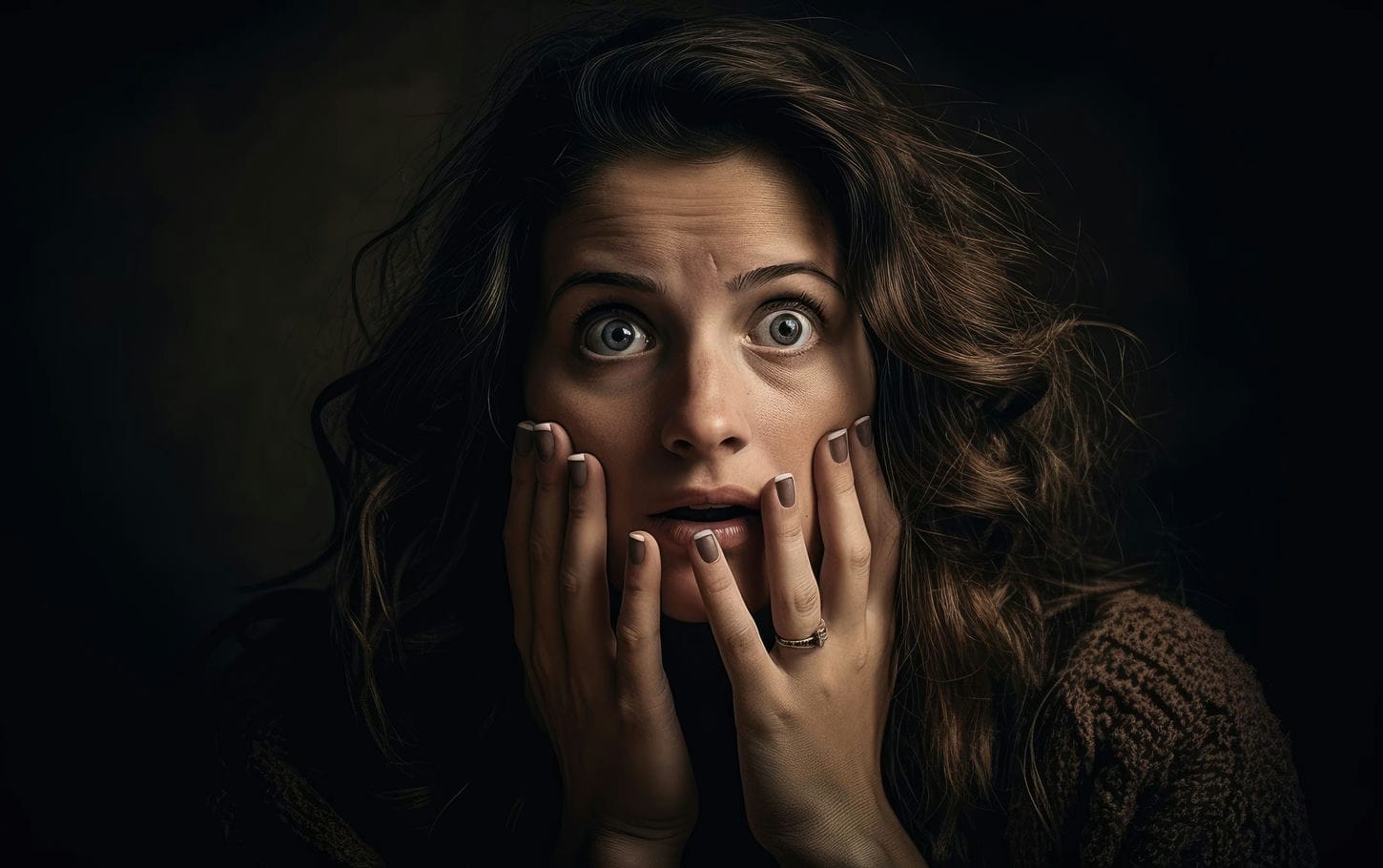 Image d'une femme qui a peur, elle symbolise comment nos peurs peuvent devenir un obstacle pour s'affirmer et prendre notre place