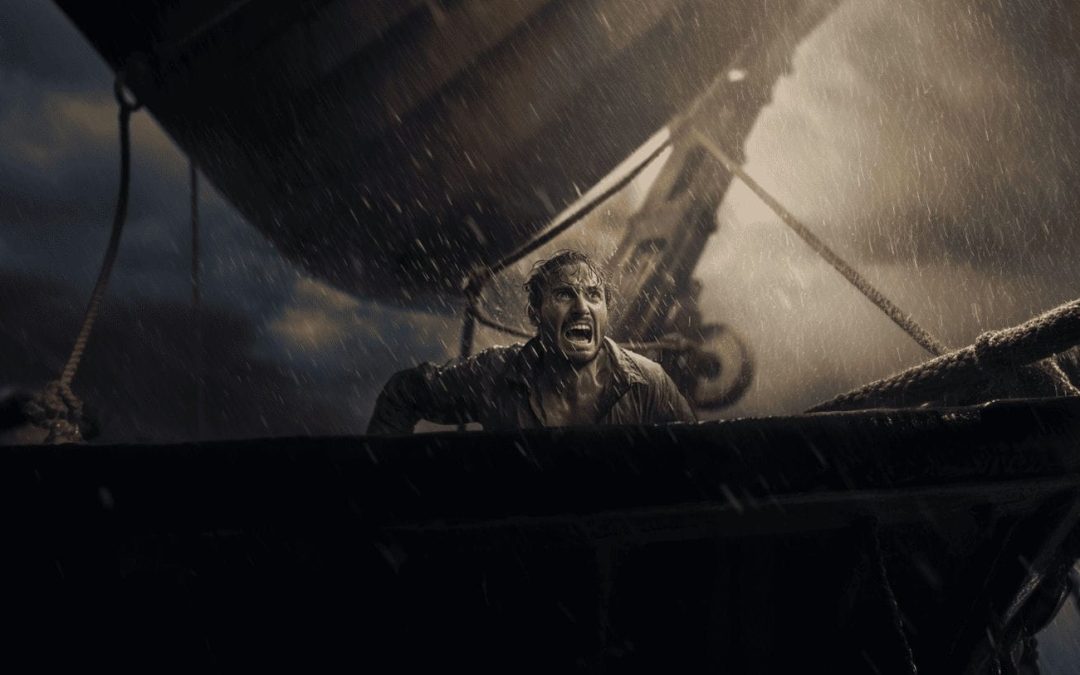 image représentant l' hypersensibilité par un marin paniquant dans la tempête